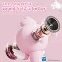 EVADA Kids Karaoke Microphone Machine My Little Pony, Wireless Bluetooth Sing Speaker with Colorful LED, Rechargeable Portable Mini Mic Toy Gift for Girls Christmas New Year Birthday Party Gift, Pink