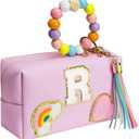 Elilier Birthday Gifts for Kids 4 5 6 7 8 9 10 11 12 year Old, Girl gifts Skin Care, Letter Pouch Cosmetic Toiletry Bag, Personalized Gift for Girl, Gift Bags