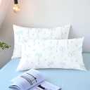 Bow Twin Comforter Set - Light Blue Bow Quilt Bedding Set 2 Pieces, Comforter Set Twin Size, Soft & Lightweight Comforter(68 x 90) for Girl All Season & 1 Pillow Case(30x20)