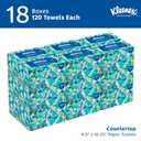 Kleenex Professional Paper Hand Towels, Bulk (01701), Premium Absorbency Pockets, Pop-Up Box, White (18 Boxes of 120 Sheets, 2,160 Sheet Total), 120 Count