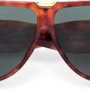 SOJOS Oversized Aviator Sunglasses Polarized Womens Mens Retro Trendy Vintage Big Square Shield SJ2392 Red Tortoise Frame Grey Lens