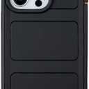 Defender for iPhone 15 Pro Max Case with Clip Holster,Heavy Duty Rugged Full-Body,2 Layers of Sturdy,Anti-Drop,Military-Grade Defender Cover for iPhone 15 Pro Max Phone Case (Black & Orange)