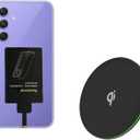 8W External Type-C Wireless Charging Receiver for Samsung Galaxy A54 A34 A24 A14 5G Phone with Charger PAD