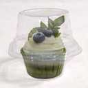 50 pc Clear Individual Cupcake Containers Clear Single Cupcake ContainerPlastic Cupcake Holders Carrier, Transparent Plastic Muffin Containers