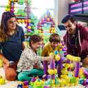 Blockaroo Magnetic Foam Building Blocks 50-Piece Set, Bath & Bathtub Toys for Toddlers, Sensory STEM Building Blocks for Kids Ages 3-5, One Size