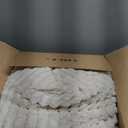 Bedsure King Comforter - GentleSoft 3 Pieces Double-Side Fleece Fluffy Linen Comforter Set, Cozy Striped Room Decor Aesthetic, Luxury King Size Bedding with 2 Pillowcases, 104x90 Inches