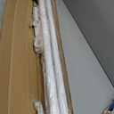 One-Click Tension Curtain Rod 40-137" Extra Long Adjustable Curtain Rod No Drilling for Window Bathroom Patio Shower Rod Easy to Install White