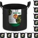 12-Pack 5 Gallon Grow Bags Heavy Duty Thickened Nonwoven Fabric Pots with Durable Handles