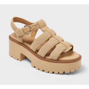 SWEET LIFE, LESLIE SANDALS,NATURAL, WOMENS SIZE 8.5