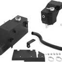 Mishimoto MMRT-F2D-11KMWBK Aluminum Degas Tank Kit, Compatible With 2011-2019 Ford 6.7L Powerstroke, Micro-Wrinkle Black