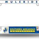 Rico Industries NCAA Standard 12" x 6" Chrome All Over Automotive License Plate Frame for Car/Truck/SUV (S Schools)
