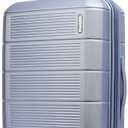 American Tourister Stratum 2.0 Expandable Hardside Luggage with Spinner Wheels, 24" SPINNER, Slate Blue (24-Inch Checked-Medium)