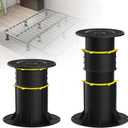 2 Pcs Adjustable Bed Frame Support Legs (8.27"-13.39") Bed Center Slat Leg Replacement Legs for Bed Frame Reinforcement Parts for Sofa Cabinets Furniture