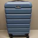 Wrangler Hardside Spinner Luggage, Blue Heaven, Carry-On 20-Inch
