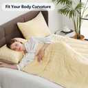 Weighted Blanket Twin Size (48"x72" 20lbs),Ultra Soft and Cozy Cooling Weighted Blanket Twin Size for Adult,Heavy Blanket with Machine Washable Soft Blanket, Beige