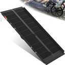 VNN Portable Wheelchair Ramp 6FT, Black Seamless Non-Slip Aluminum Ramps for Wheelchairs for Home, Handicap Wheelchair Ramps for Home Steps, Aluminum Loading Dock Plates