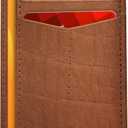 Oak Leathers Leather Slim Minimalist Wallet for Men & Women RFID Front Pocket Leather Card Holder Wallets (Dark Cognac)