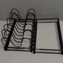 Norcalway Adjustable Bakeware Pots and Pans Organizer Under Cabinet,11 Dividers Cookie Sheet Baking Pan Pot Lid Organizers