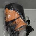 Hairingrid 26"-28" Mannequin Head Hair Styling Training Manikin Cosmetology Doll Head Synthetic Fiber Hair and Free Clamp Holder (Black)