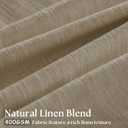TWODRAPES Dark Flax Linen Curtains 120 Inches Long for Living Room Bedroom Pinch Pleated Back Tab Privacy Curtains 120 Inch Length 2 Panels Light Filtering Greige Tan Brown Farmhouse Drapes 10 FT, Grey Beige, 40"W x 120"L (Pack of 2)