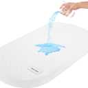 Pro Goleem Baby Bassinet Mattress Pad 30"x15" Oval, Waterproof Soft Cover Gel Memory Foam, Dual Side Cradle Mattress fit Moses Basket