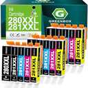 15-Pack PGI-280XXL/CLI-281XXL Ink Cartridges Replacement for Canon 280 281 XXL Ink Cartridges 280XL 281XL for TR8620a TR8620 TS702a TS9520 TS9521C TR8520 TS6220 TS6320 TS8220 Printer