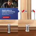 1/4-20 x 3 Inch 20Pcs Flat Head Hex Socket Cap Screws Bolts Barrel Nuts Kit, 304 Stainless Steel 18-8, Full Thread by SG TZH (with Hex Spanner) (Silver)