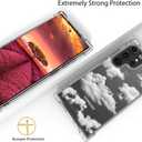 Compatible with Samsung Galaxy S23 Ultra Case Cute Clear for Women Girls, Designer Transparent Phone Cover Design