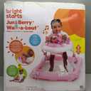 Bright Starts JuneBerry Walk-A-Bout Baby Walker and Entertainer, with Easy Fold Frame for Storage, Ages 6 Months +