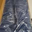 Upholstered Tufted Velvet Headboard, 3 in 1 Headboard for Full/Queen/King Size Bed, Height & Width Adjustable Head Board, Attach Frame, Study & Comfortable, Ideal for Bedroom, Dorm, Guest Room, Blue