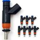 Fuel Injectors Compatible with Hemi 5.7 Fuel Injectors,Compatible with Dodge 5.7L Charger Ram-Pickup Durango 2008-2015, Jeep Grand Cherokee, 4 Holes Set of 8 Injector OEM# 05037479AA