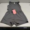 Verdusa 2 Piece Outfits Cute Sleeveless Summer Short Sets Athletic Scoop Neck Tank Top and Shorts with Pockets (US 10Y)