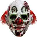 longpo Halloween Scary Evil Clown Mask Horror Face Zombie Costume
