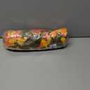 Artificial Fake Fall Hanging Flowers Plants for Outdoor Outside Decoration, 2 PCS Faux Silk Morning Glory Trailing Vines UV Resistant for Wall Home Porch Patio Party Decor (Fall Orange+Yellow)