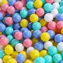 100 Pack Balls for Ball Tent, BPA Free Colorful Plastic Balls Baby Play Balls for Ball Pit, Bounce House, Baby Pool & Playhouse, 2.17"