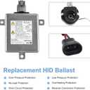 WMPHE HID Headlight Ballast Replacement for W3T19371 W3T15671 Compatible with Acura TL TSX RDX ZDX MDX CSX ILX Honda Accord CR-V Fit Odyssey Mazda 2/3/5 CX-5 CX-9 Mitsubishi Outlander Lancer Evolution