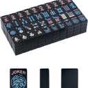 American Mahjong Tiles (1.2,Tiles Only), 166 Mahjong Tile Set with Black Color (Tiles Only)