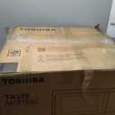 Toshiba Air Fryer Combo 4-in-1 Countertop Microwave Oven, Smart Sensor, Convection, Mute Function, Position Memory 13.6" Turntable, 1.5 Cu Ft, 1000W, Silver, ML-EC42P(SS)