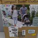 Lightweight Travel Stroller for Baby & Toddlers - Easy Fold & Compact Stroller with Canopy, Storage Basket, Multi-Position Recline & Convenient One-Hand Fold (Grey)