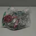 60 Pcs Artificial Christmas Snow Pine Branches with Red Berry Stems, Snowy Faux Greenery Norfolk Pine Cypress Leaves Stems, Berries White Frosted Fake Foliage Pine Needle Picks for Garland Home Decor