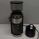 Aromaster Burr Coffee Grinder with 25 Grind Setting, Adjustable 2-12 Cups Timer, Professional Conical Coffee Bean Grinders for Home Use, 3-Ears Portafilter Holder, Anti-static, Cleaning Brush, Black