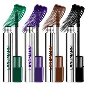 4 x LANGMANNI 4 Pack Waterproof Colorful Mascara Set, #5+#6+#7+#8 | colorful mascara set, waterproof, smudge-proof, buildable color, volumizing lengthening lashes, party festival eye makeup