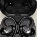 Wireless Earbuds, Bluetooth 5.4 Headphones Sport, Over Ear Buds With ENC Noise Cancelling Mic, 48H, Wireless Earphone With Earhooks, Stereo Deep Bass, IP7 Waterproof ear bud for Workout Running, Black