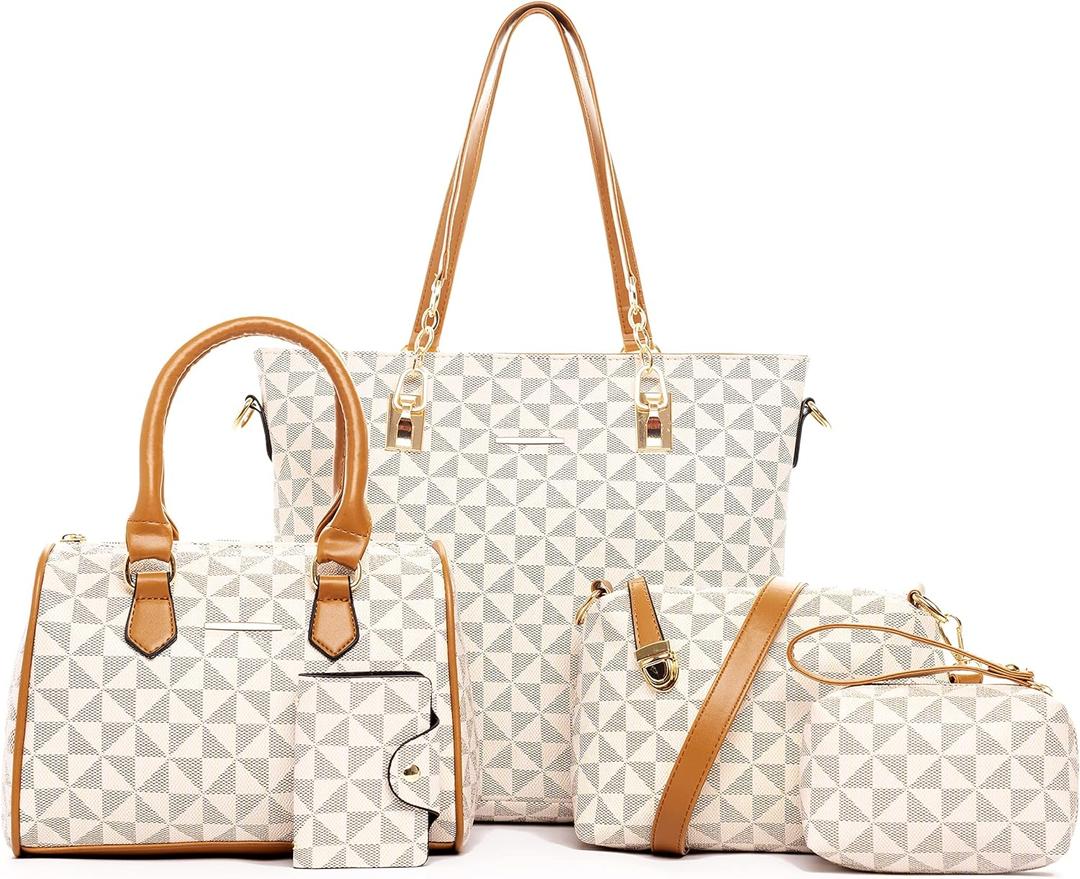 2E-youth Designer Purses and Handbags for Women Satchel Shoulder Bag Tote Top Handle Bag (3a-beige)