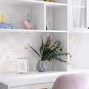 Peel and Stick Wallpaper Geometric Boho Wall Paper White Pink Fireworks Contact Paper 17.3"197" Self-Adhesive Round Wallpaper for Bedroom Waterproof Removable Shelf Liner Decal Vinyl Roll