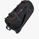 110L Expandable to 140L 32” Foldable Oxford Soft-Sided Rolling Duffle Bag with 2 Heavy-Duty Wheels,3 Large Compartments,Adjustable Shoulder Strap and Attached Organizer Pouch,Black Red