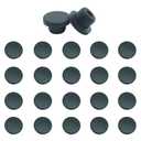 20PCS 5/8 inch / 16mm Black Silicone Rubber Plugs for Round Holes Soft Rubber Stopper Plug Assorted Sizes End Covers for Bottles Tubes Pipes
