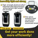 [MAGG HEVI] Tool Pouch with Belt Clip, Quickly Attach and Release from Tool Belts, Utility Tool Organizer Pouch for Electrician, Carpenter, Construction, Technician