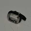 Band with Stainless Steel Case Compatible with Apple Watch Series 9 8 7 45mm Band, iwatch Bands Rugged Metal Protective Cover for Men (Silver)