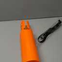 Leaf Blower Air Booster, 2nd Gen Turbo Airflow Amplifier Attachment Instantly Boosts Blower Speed & Power, Venturi Effect Nozzle Extension for Yard, Lawn & Driveway Cleanup, Fits 2–4" Blowers (Orange)